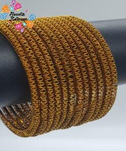 Oxidised Gold Bangles