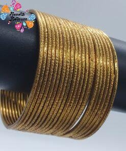 Oxidised Gold Bangles