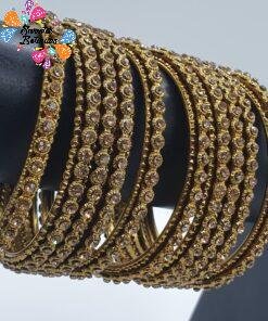 Oxidised Gold Bangles