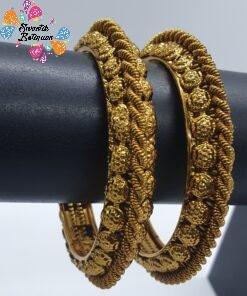 Oxidised Gold Bangles