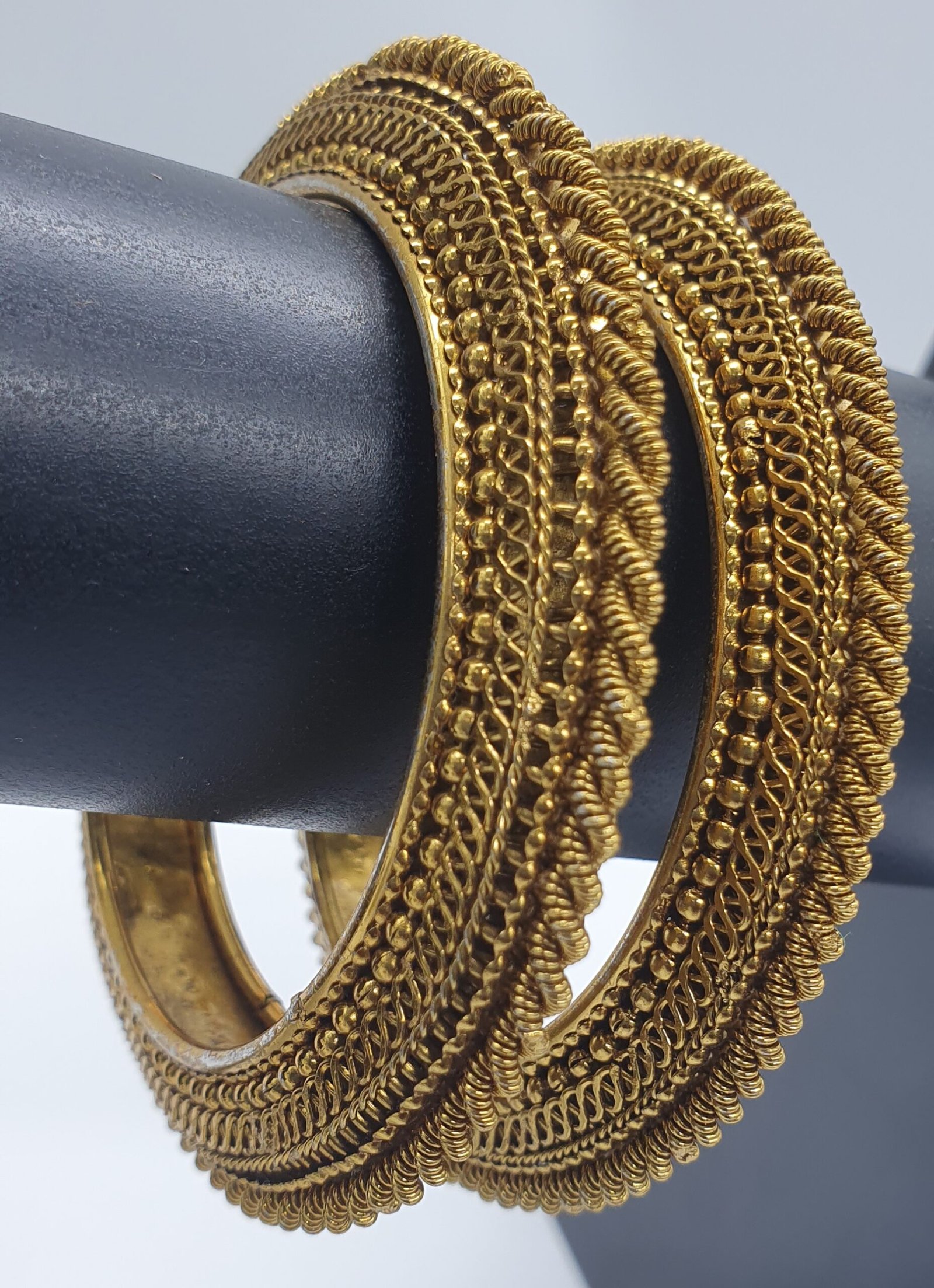 Oxidised Gold Bangles Oxidised Gold Bangles