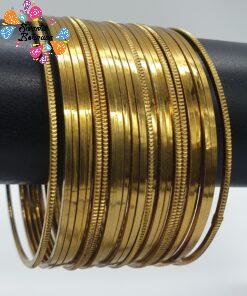 Oxidised Gold Bangles
