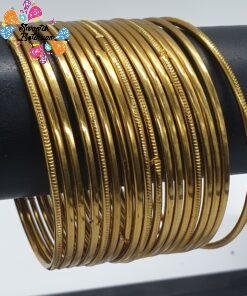 Oxidised Gold Bangles