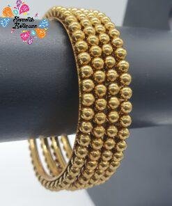 Oxidised Gold Bangles