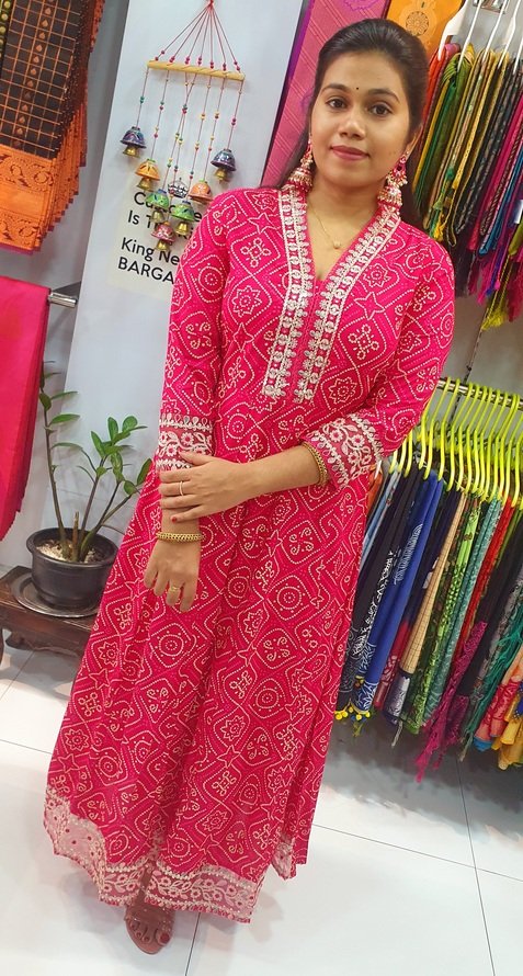 Pink and White Colour Full Set Shalwar Ready Made - Image 4