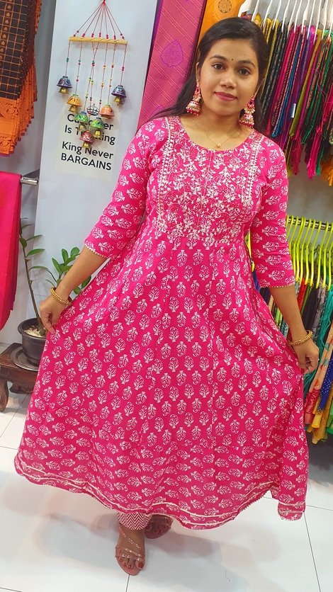 White and Pink Colour Full Set Shalwar Ready Made - Image 2