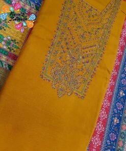Yellow Colour Fancy Swaroski Work Unstitch Salwar Kameez With Cotton Digital Print Dupatta Yellow Colour Fancy Swaroski Work Unstitch Salwar Kameez With Cotton Digital Print Dupatta