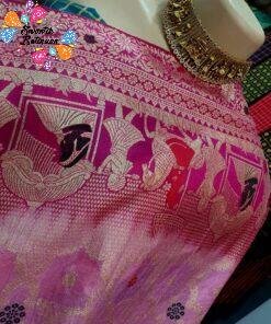 Pink Colour Premium Banarasi Silk Saree