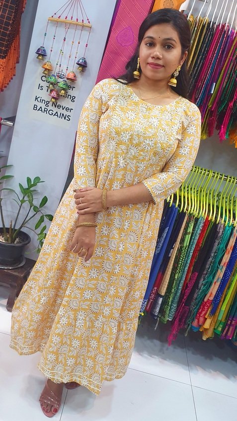 White and Yellow Colour Full Sets Shalwar Ready Made - Image 3