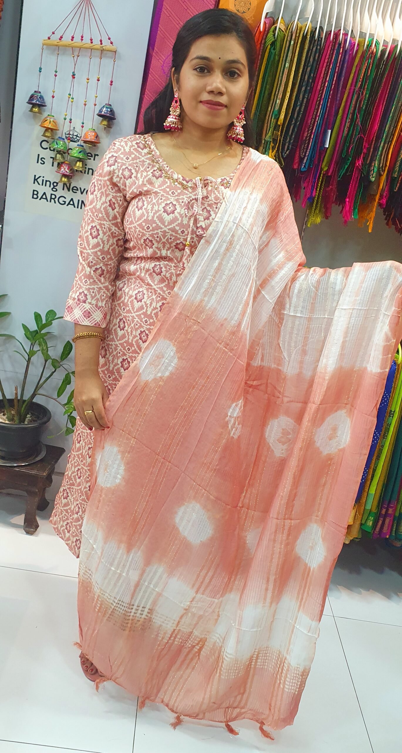 Pink and White Colour Full Sets Shalwar Ready Made Pink and White Colour Full Sets Shalwar Ready Made