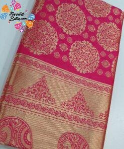 Pink and Gold Colour Chakra Designer Banarasi Silk Saree Pink and Gold Colour Chakra Designer Banarasi Silk Saree