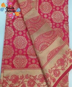 Pink and Gold Colour Chakra Designer Banarasi Silk Saree Pink and Gold Colour Chakra Designer Banarasi Silk Saree