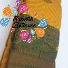 Floral Designer Yellow and Green Big Border Semi Silk Saree