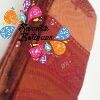 Floral Designer Pink & Maroon Gold Big Border Semi Silk Saree Floral Designer Pink & Maroon Gold Big Border Semi Silk Saree