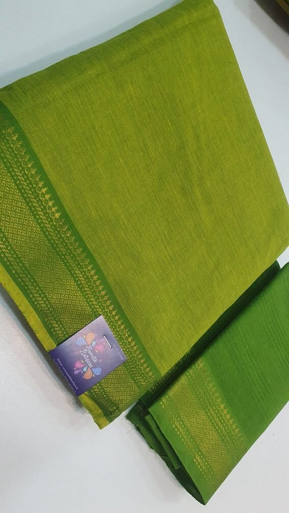 Apple Green and Green Colour Shalwar Material Apple Green and Green Colour Shalwar Material - Image 2