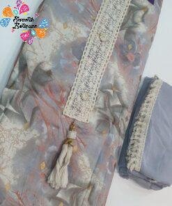 Semi Stitched Shalwar Material