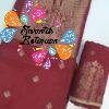 Floral Designer Marron and Gold Banaras Shalwar Material Floral Designer Marron and Gold Banaras Shalwar Material