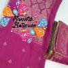 Floral Designer Magenta and Gold Full Banaras Shalwar Material Floral Designer Magenta and Gold Full Banaras Shalwar Material