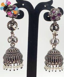 Oxidised Silver Jhumkha Oxidised Silver Jhumkha