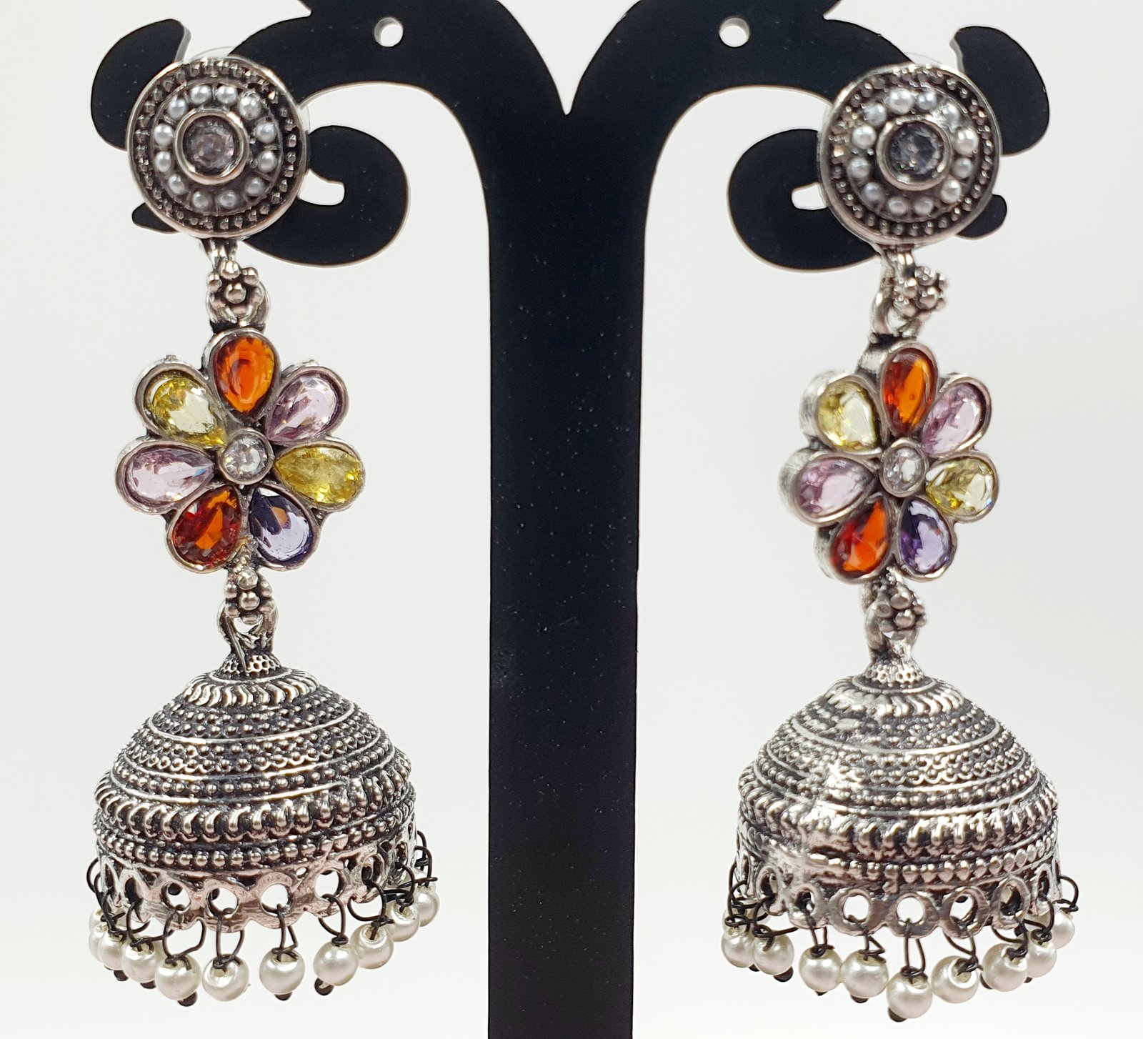 Oxidised Silver Jhumkha Oxidised Silver Jhumkha