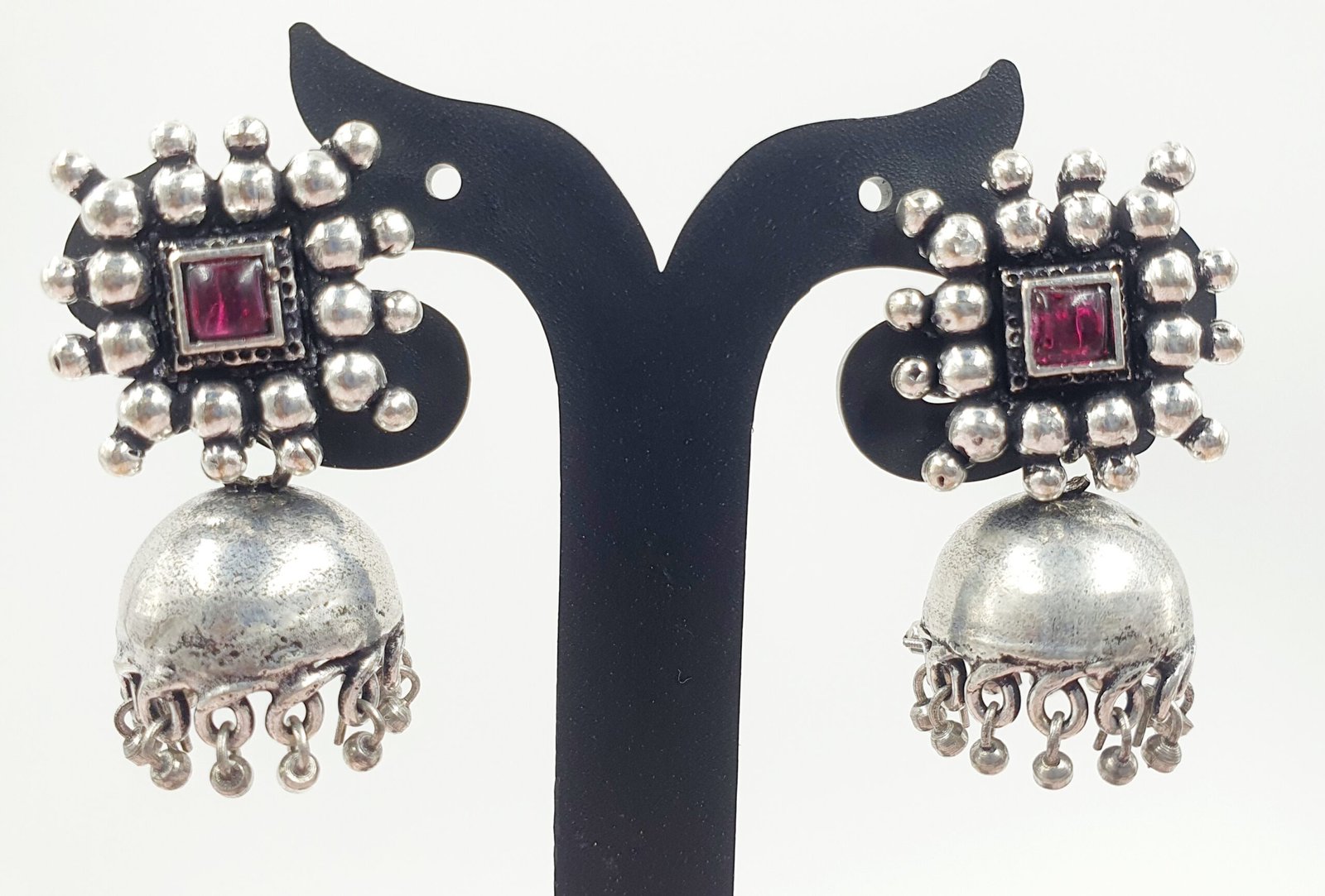 Oxidised Silver Jhumkha Oxidised Silver Jhumkha - Image 2