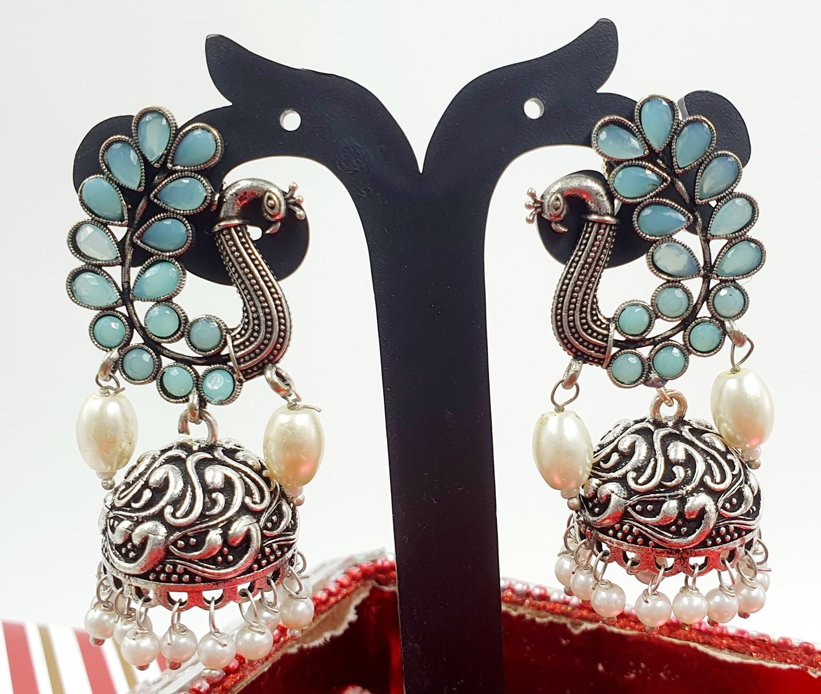 Oxidised Silver Jhumkha Oxidised Silver Jhumkha - Image 2