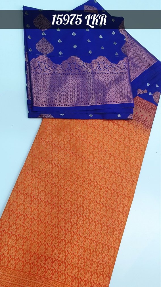 Dark Blue and Yellow Colour Premium Soft Silk Saree Dark Blue and Yellow Colour Premium Soft Silk Saree