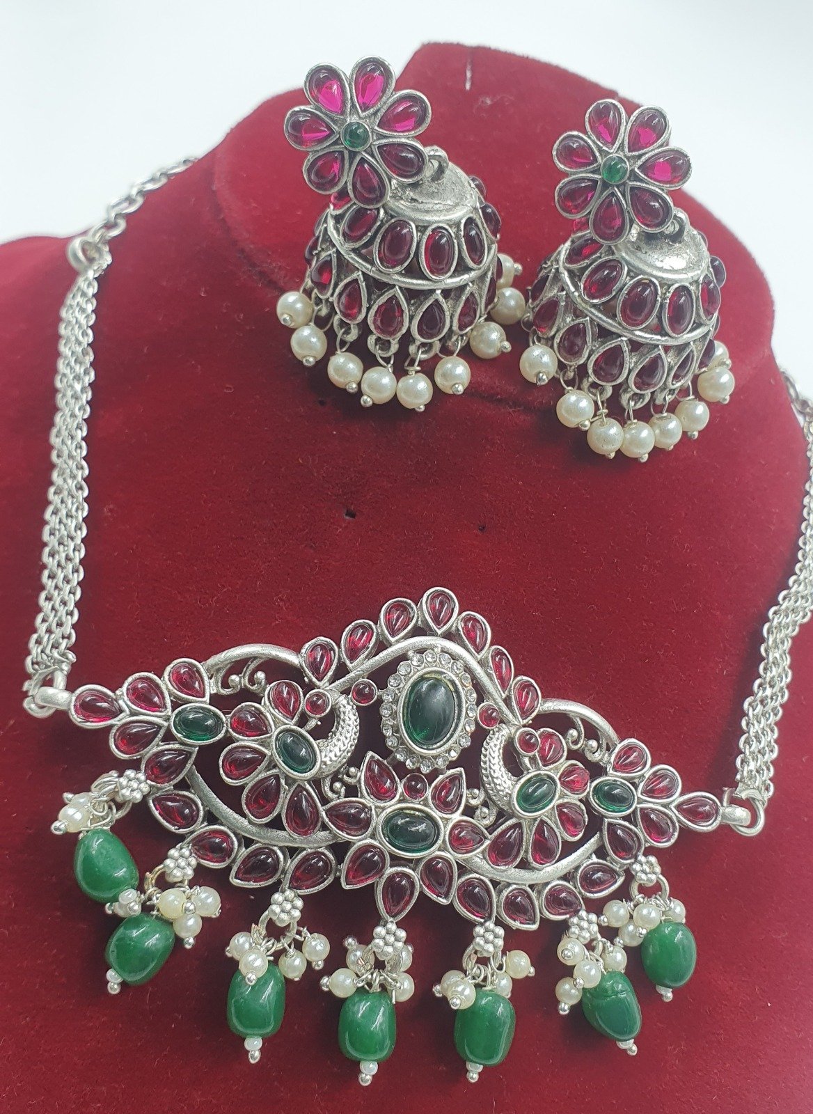 Oxidised Matte Finished Necklace Oxidised Matte Finished Necklace