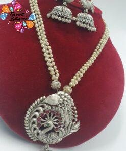 Oxidised Matte Silver Harram