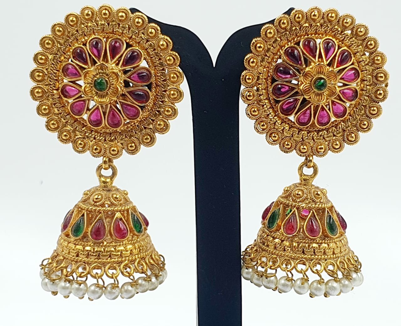 Matte Finished Jhumka Matte Finished Jhumka - Image 2