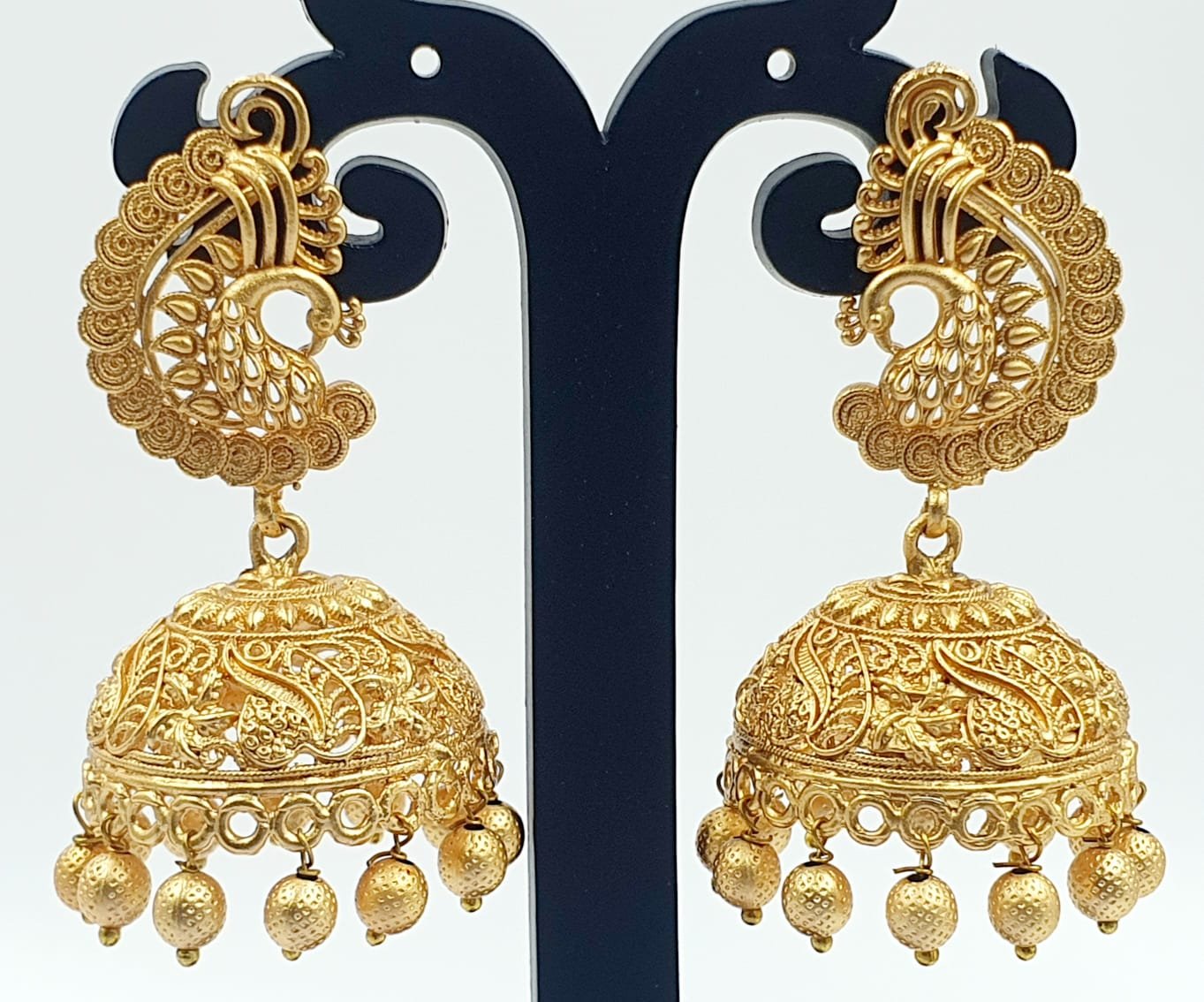 Matte Finished Jhumka Matte Finished Jhumka - Image 2