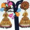Floral Designer Matte Finished Jhumka Floral Designer Matte Finished Jhumka