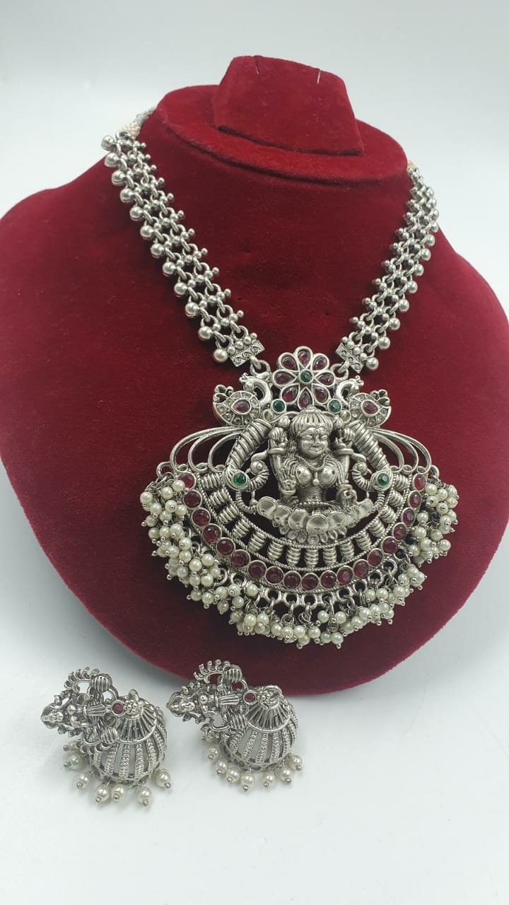 Oxidised Matte Finished Necklace Oxidised Matte Finished Necklace