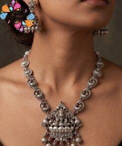 Oxidised Matte Finished Necklace