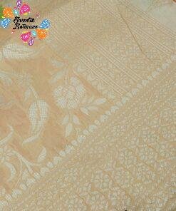 Peach Colour Premium Banarasi Silk Cotton Saree