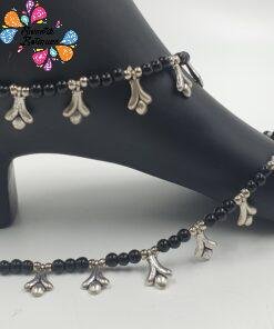 Oxidised Silver Anklet