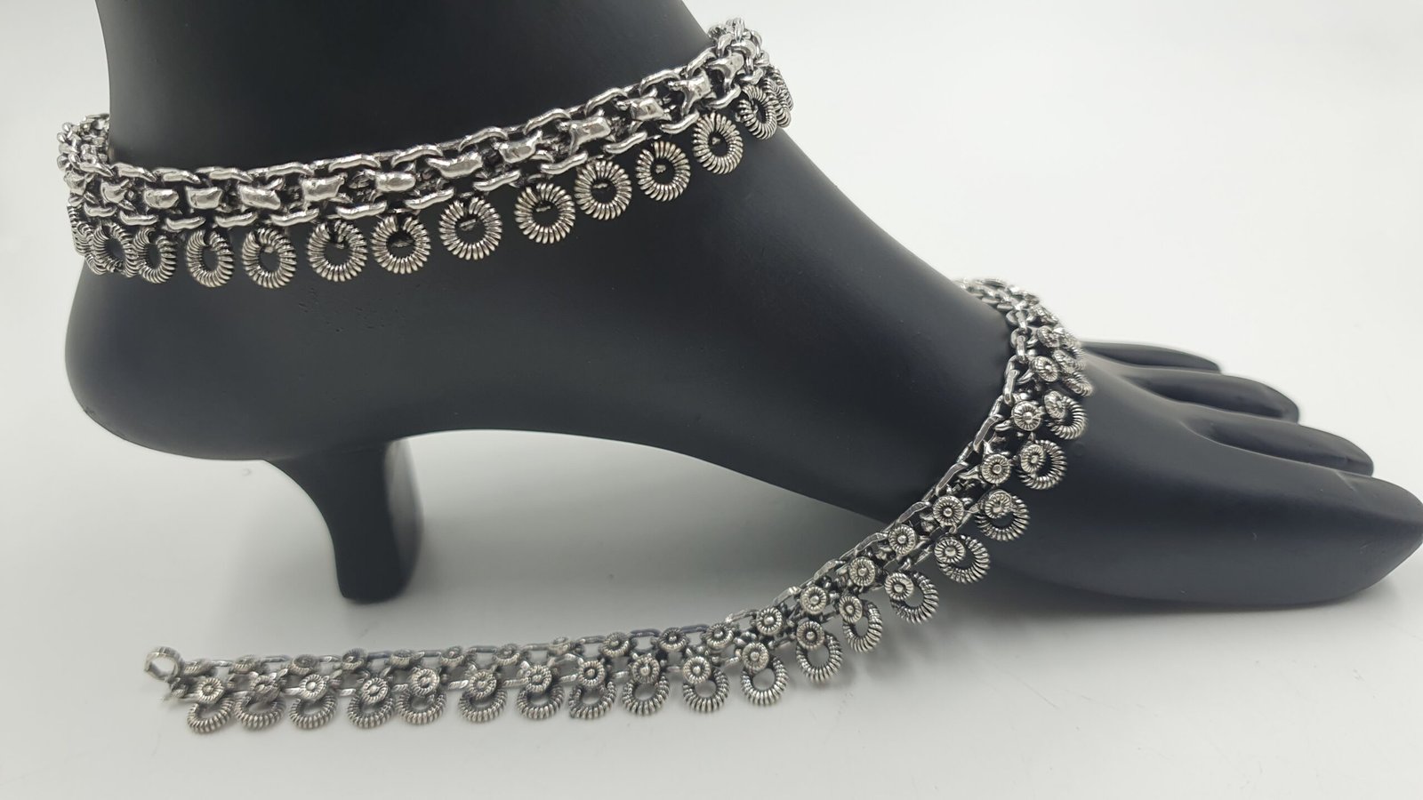 Oxidised Silver Anklet Oxidised Silver Anklet