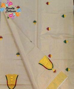 Floral Designer Kerala Tissue Silk Saree Floral Designer Kerala Tissue Silk Saree