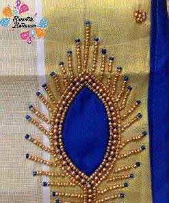 Floral Designer Kerala Tissue Silk Saree