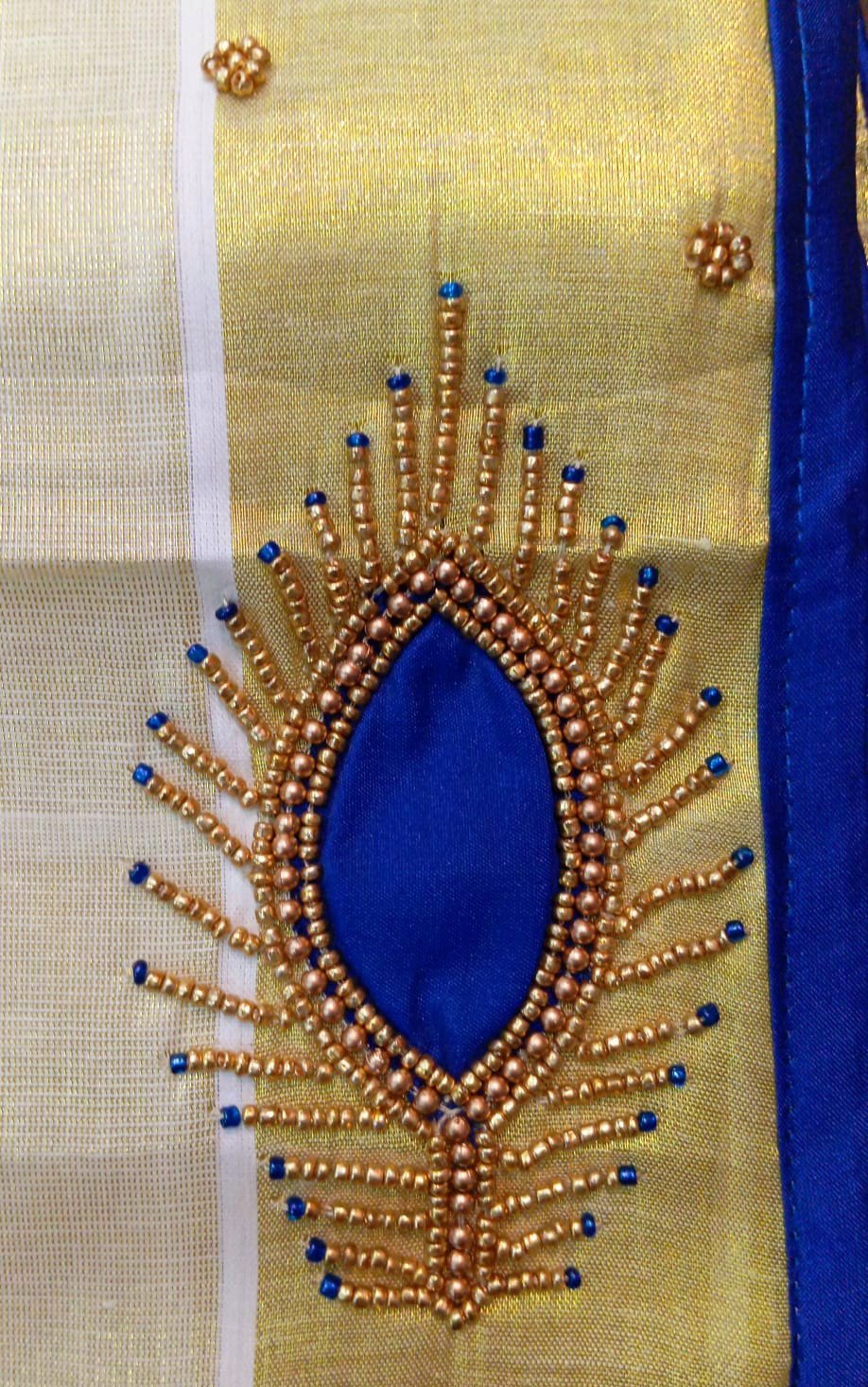 Floral Designer Kerala Tissue Silk Saree Floral Designer Kerala Tissue Silk Saree - Image 5