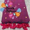 Magenta and Pink Sequin Khadi Cotton Sarees