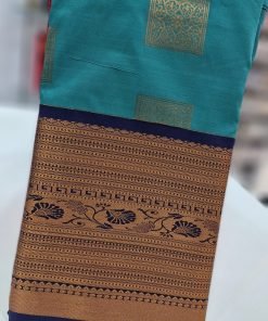 Pine Green Colour Premium Kanchi Semi Silk Saree Pine Green Colour Premium Kanchi Semi Silk Saree