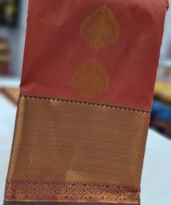 Rose Wood Colour Pemium Kanchi Semi Silk Saree