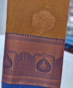 Mustard Colour Premium Kanchi Semi Silk Saree