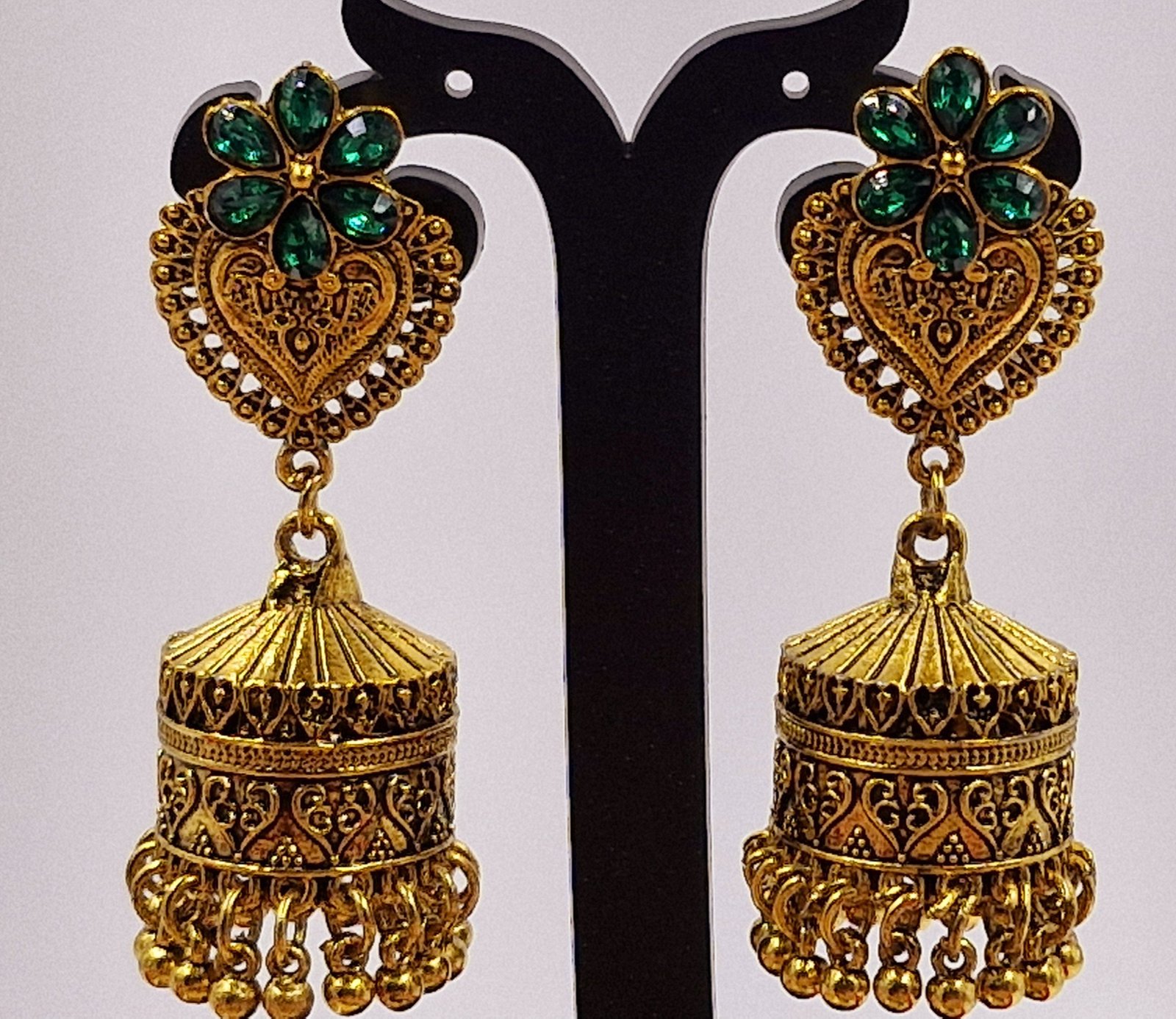 Premium Oxidised Gold Jhumkha Premium Oxidised Gold Jhumkha