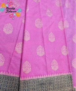Light Pink and Green Colour Premium Banarasi Semi Silk Saree