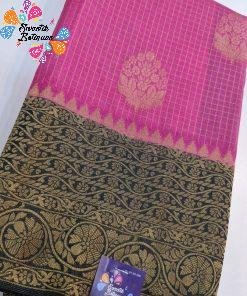 Light Pink and Green Colour Premium Banarasi Semi Silk Saree