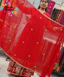 Beautiful Faux Georgette Ready Made Gown