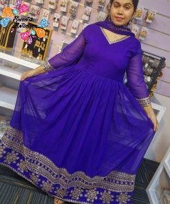 Beautiful Faux Georgette Ready Made Gown