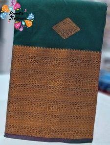 Castleton Green Colour Premium Kanchi Semi Silk Saree Castleton Green Colour Premium Kanchi Semi Silk Saree